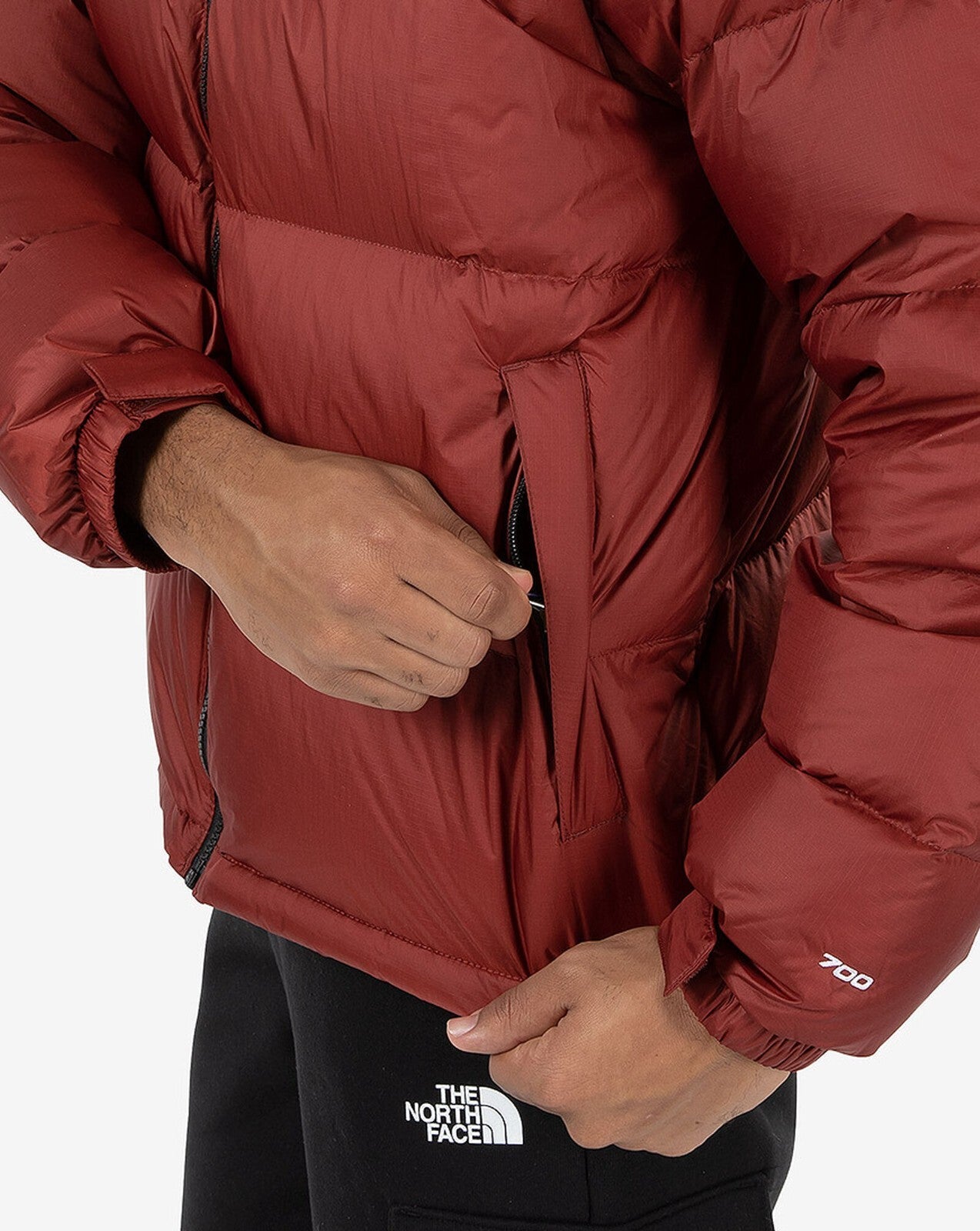 The North Face Mens 1996 Retro Nuptse Puffer Jacket / Brick Red Black /RRP £315