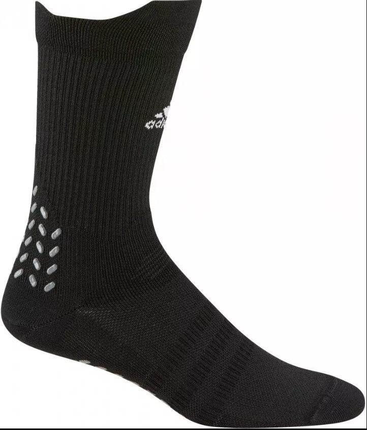 Adidas Mens Football Grip Crew Socks / Black / RRP £16