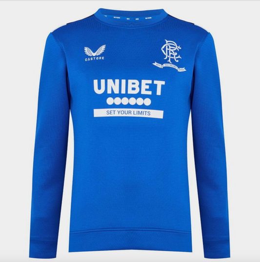 Castore Rangers '150 Years Anniversary' Training Sweatshirt / Blue / RRP £60