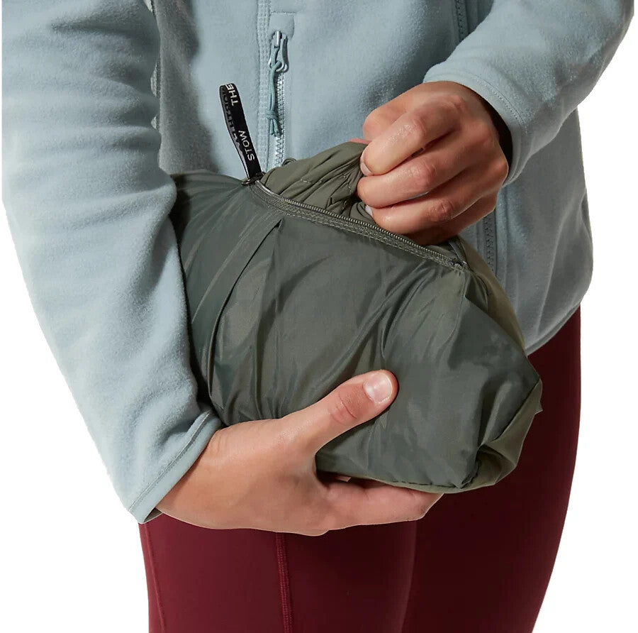 The North Face Women’s Stretch Down Jacket – Thyme, Breathable, Non-PFC DWR