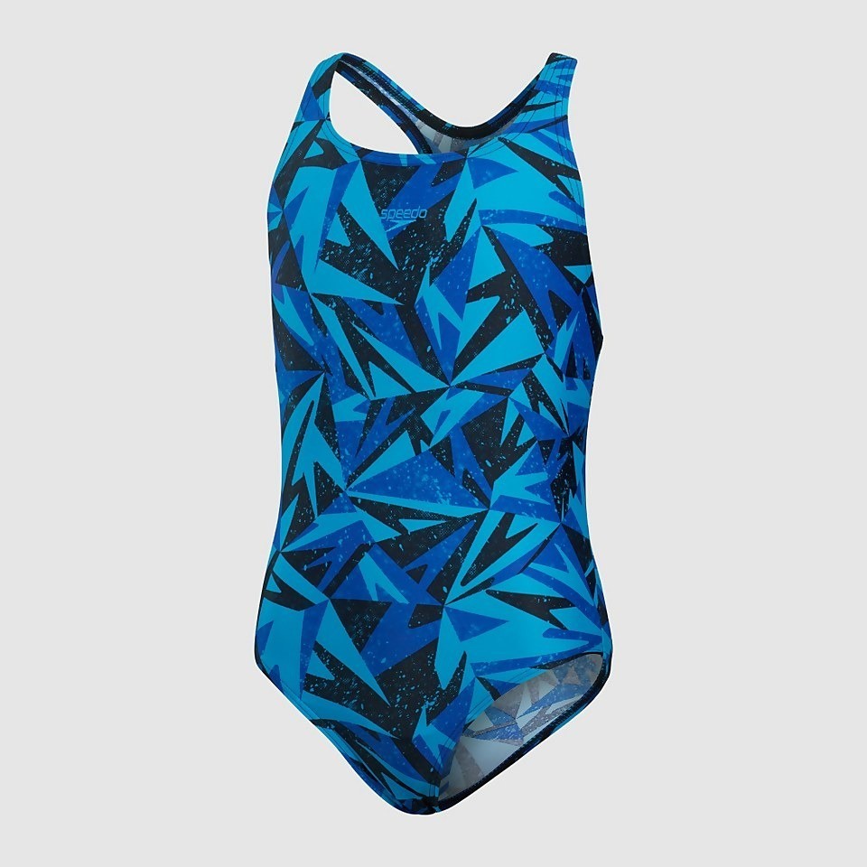 Speedo Girls Hyperboom Medalist Swimsuit / Navy / RRP £19