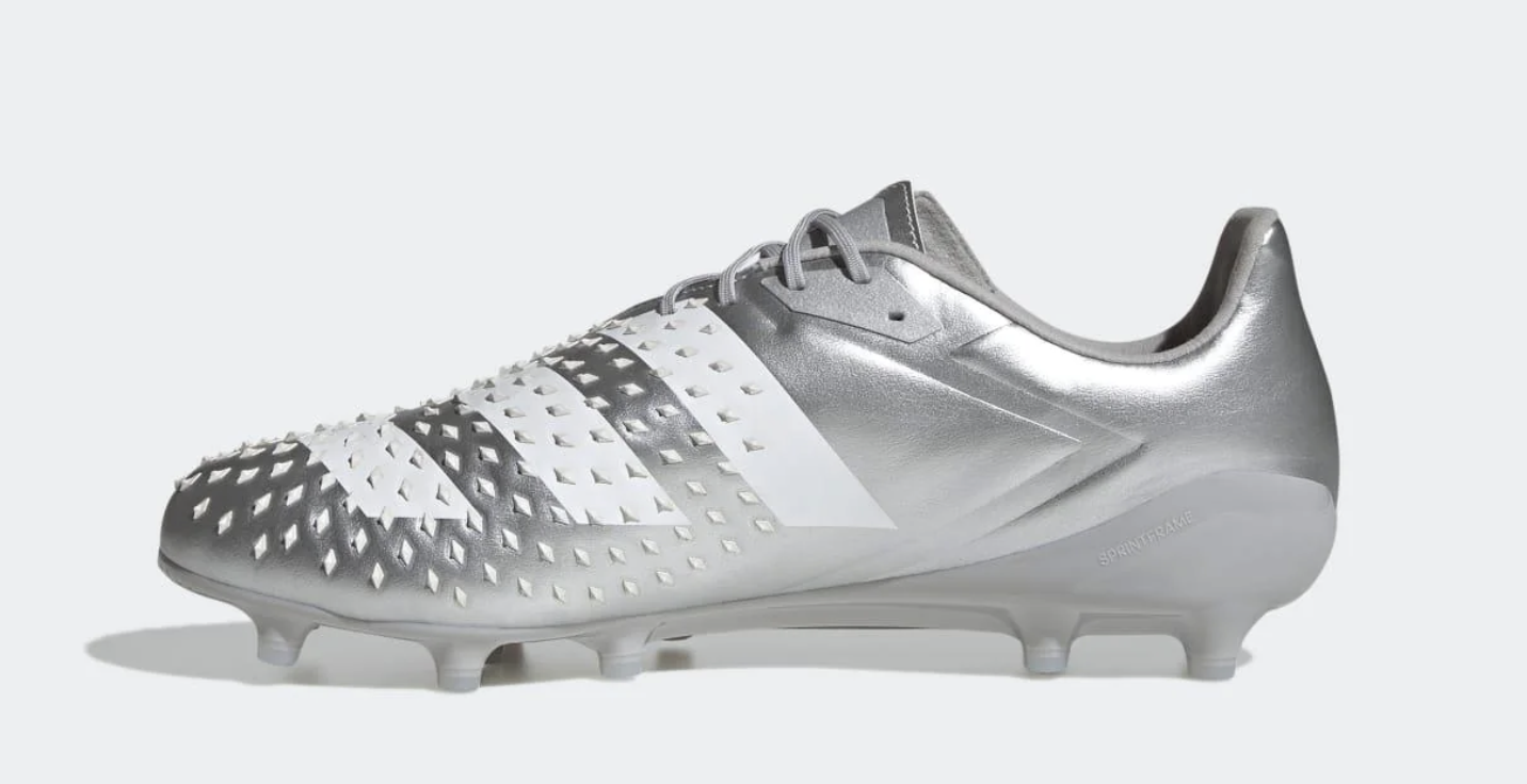 Adidas Men’s Predator Malice (FG) Rugby Boots / Silver White / RRP £180