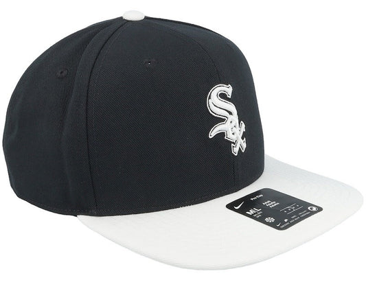 Nike Chicago White Sox Cap / Pro Brim Snapback MLB Hat / Black White / RRP £28