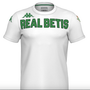 Kappa Real Betis Mens Chest Logo Fan T-Shirt / White Green / RRP £20