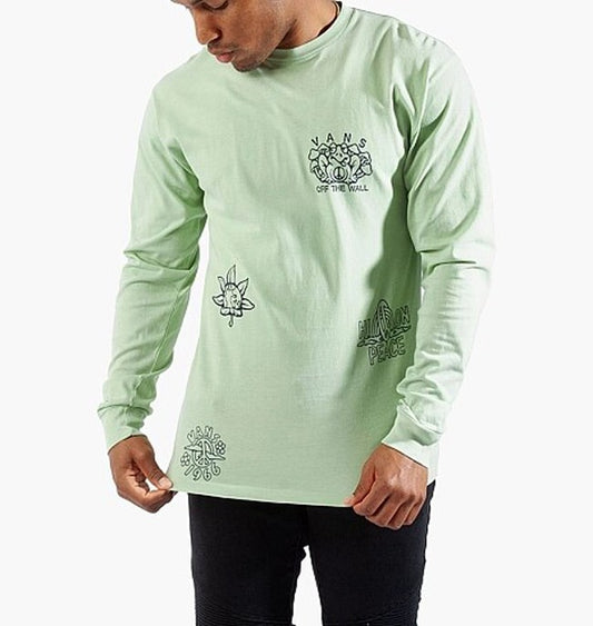 Vans Mens Vintage Peace Of Mind T-Shirt / Green / RRP £45