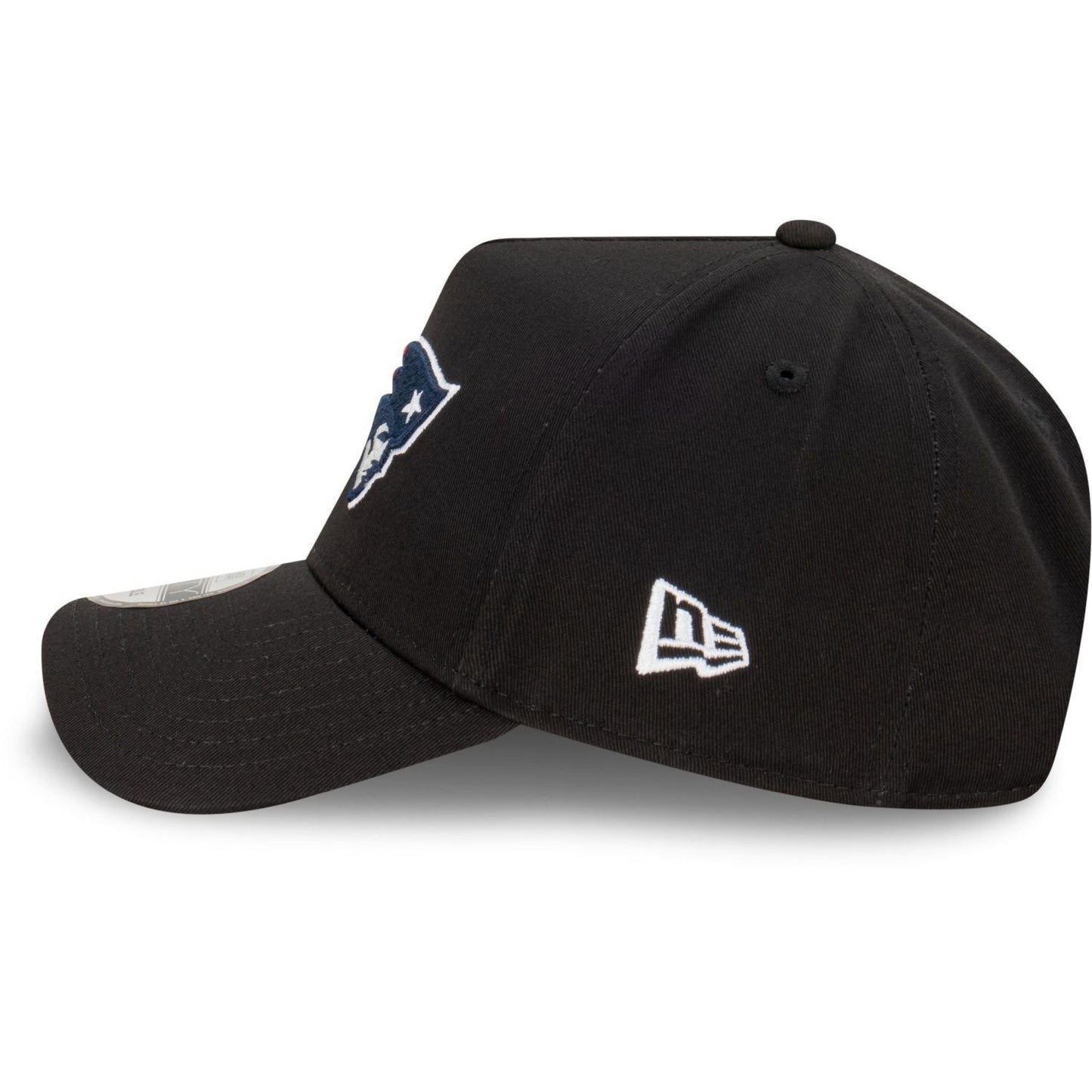 New Era Adult New England Patriots 9Forty A-Frame Adjustable Cap / Black/RRP £27