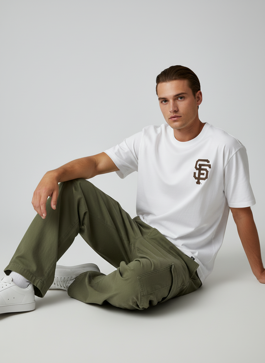 47 Mens San Francisco Giants White T-Shirt / Backer Echo / RRP £25
