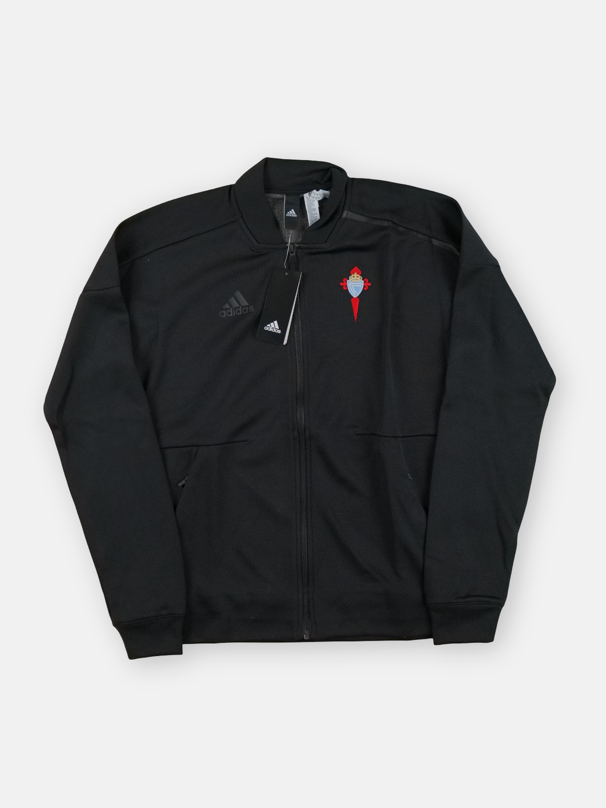 Adidas Mens 2019-20 Celta Vigo Zne Knit Football Jacket / Black / RRP £64.99