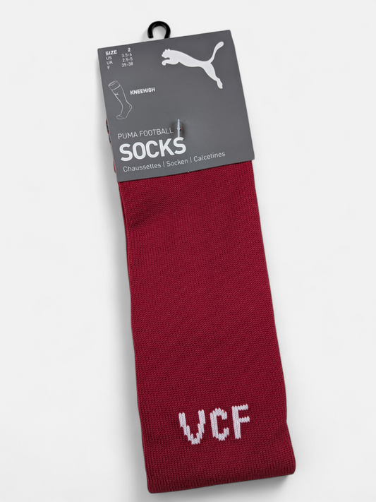 Puma Mens 2021-22 Valencia Away Football Socks / BNWT / Red / RRP £17