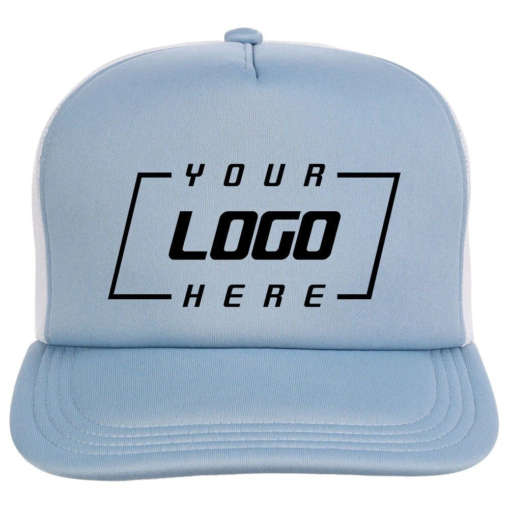 Crowns By Lids Unisex Plain Screen Foam Trucker Hat / White / £20