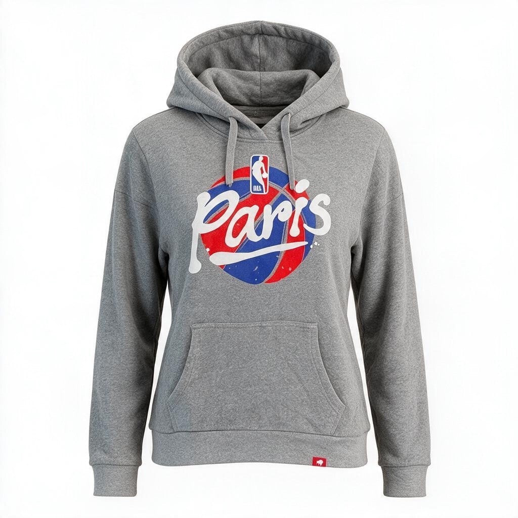 NBA Paris Womens Hoodie / Grey / RRP £80
