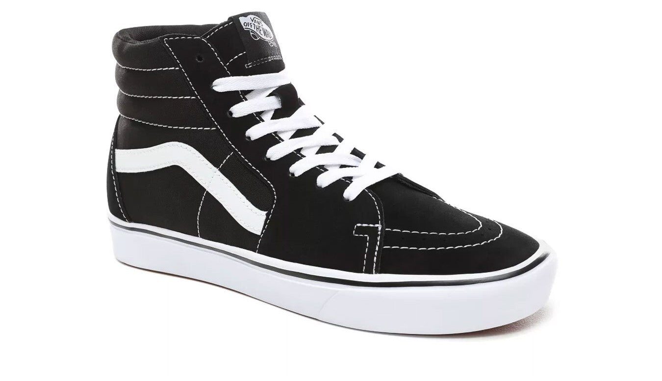 Vans ComfyCush Sk8 Hi Trainers / Black White / RRP £85