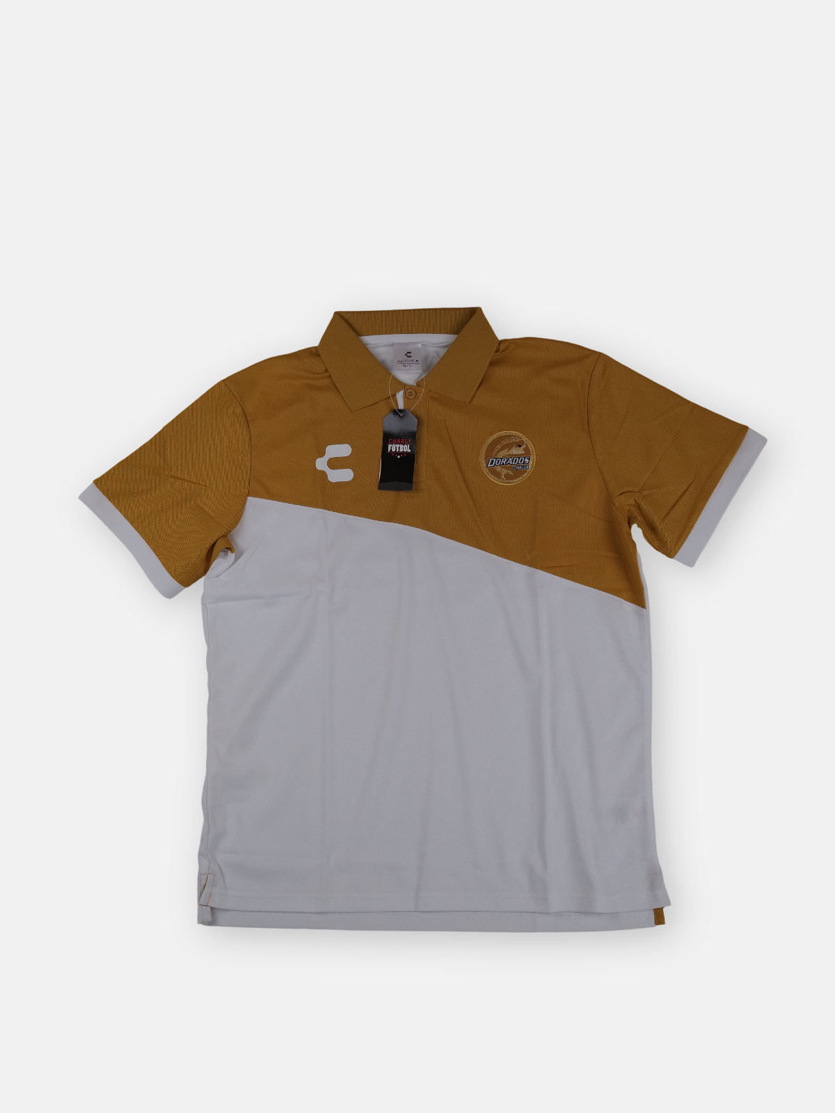 Charly Mens 2017-18 Dorados De Sinaloa Polo T-Shirt / White / RRP £29.99