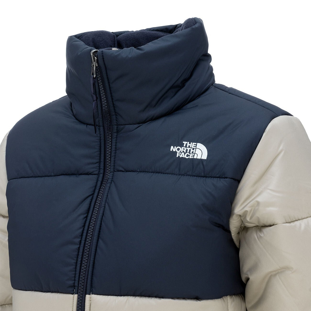 The North Face Womens Saikuru Puffer Jacket / Beige Navy / RRP £200