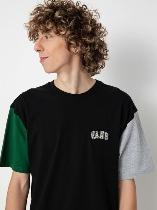 Vans Mens Colour Block T-Shirt / Black Grey Green / RRP £32