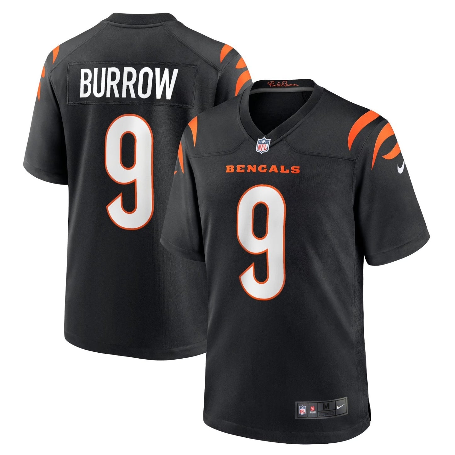 Nike Kids Cinnicinati Bengals Joe Burrow NFL Youth Game Jersey / Black / RRP £80