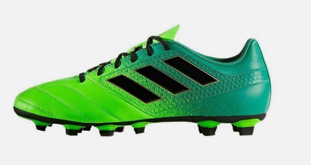 Adidas Men's Ace 17.4 FXG Football Boots / BNIB / Solar Green Black / RRP £40