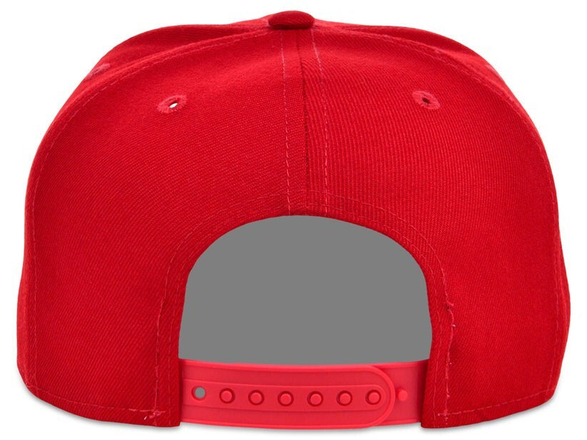 Unisex Plain Dime Snapback Hat / Red / £22