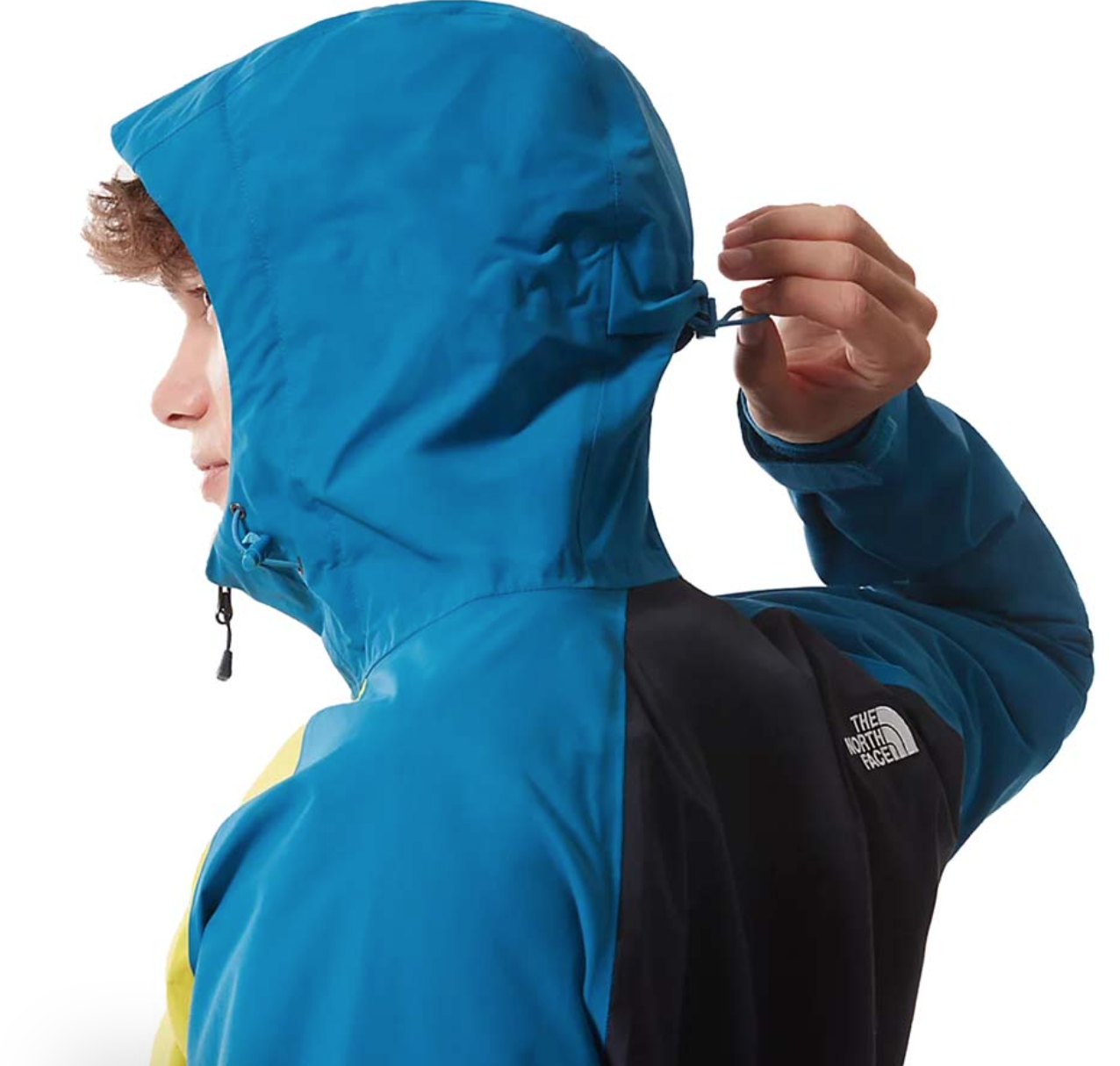 The North Face Mens Stratos Jacket / BNWT / Aviator Navy Yellow / RRP £145