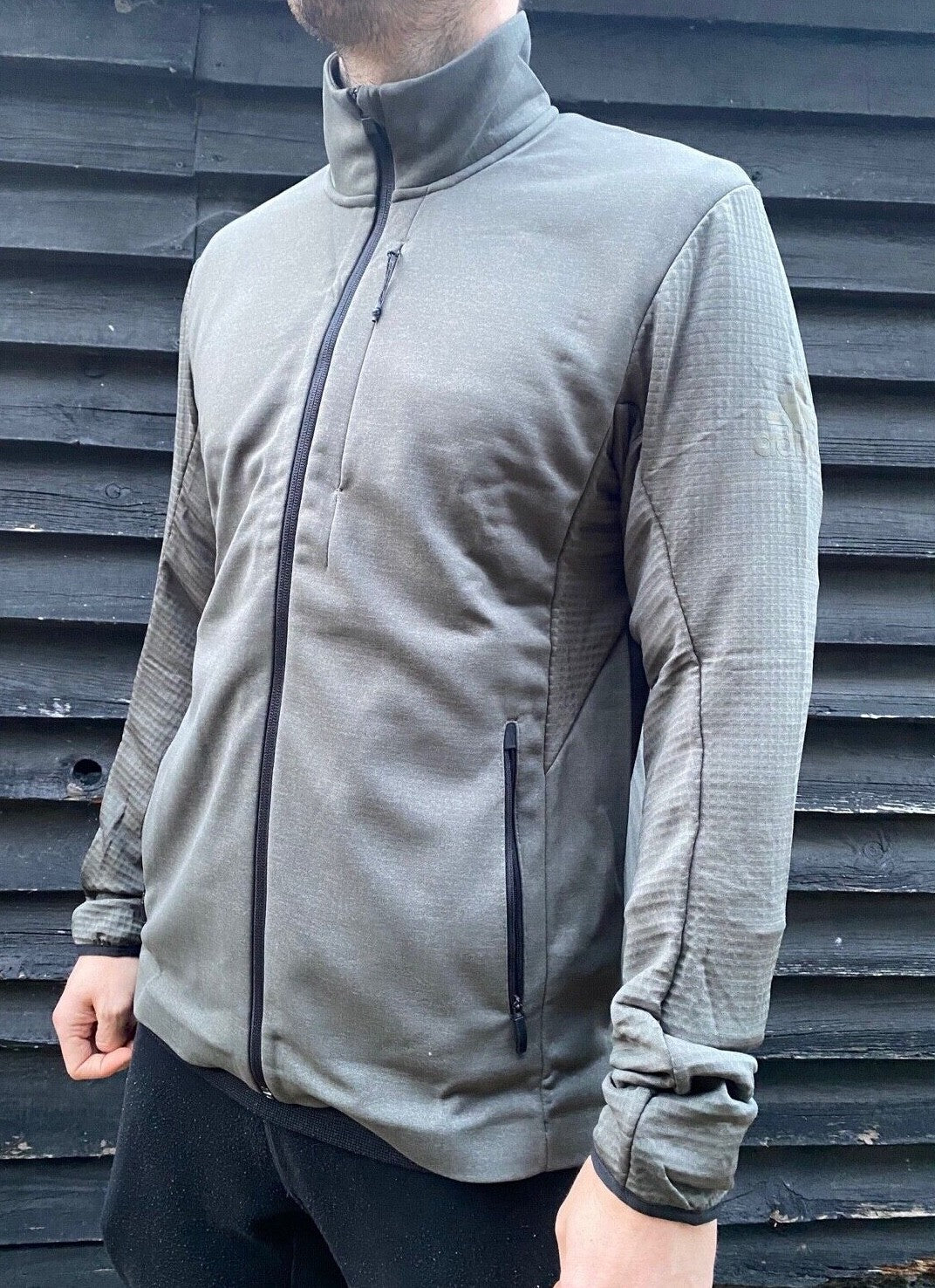 Adidas Mens Climaheat Fleece Full Zip Jacket / BNWT / Dark Green / RRP £95