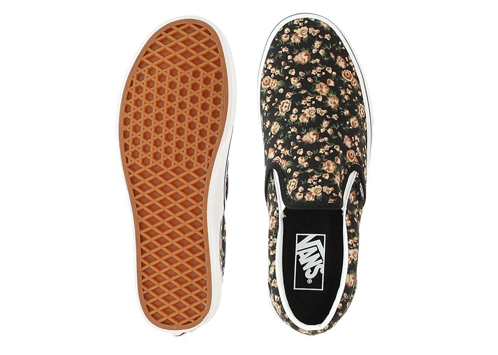 Vans Classic Slip-On Trainers / Black Flower / RRP £60