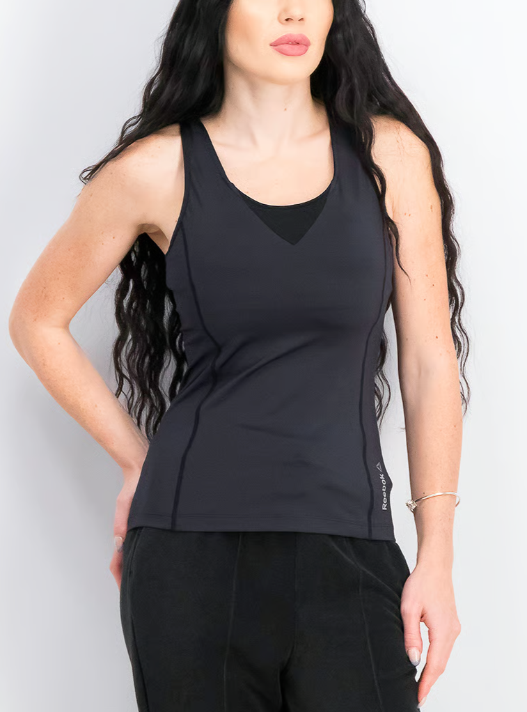 Reebok Women's Racer Back Workout Vest Tank / Black / RRP £40