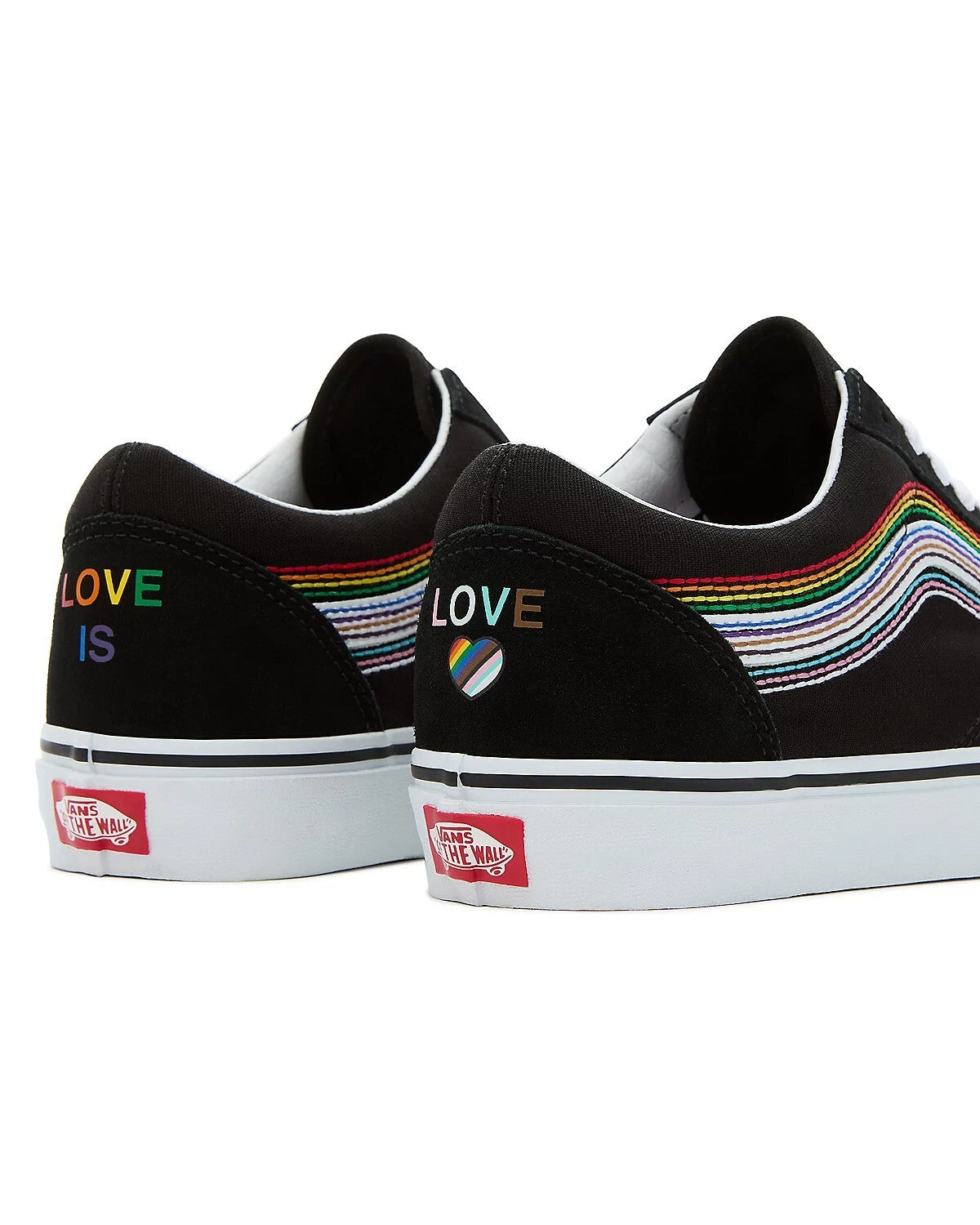 Vans Unisex Pride Old Skool Trainers / Black Rainbow / RRP £75