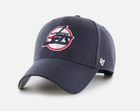 47 Brand Winnipeg Jets NHL Vintage Sureshot MVP Snapback Cap/Navy/RRP £32