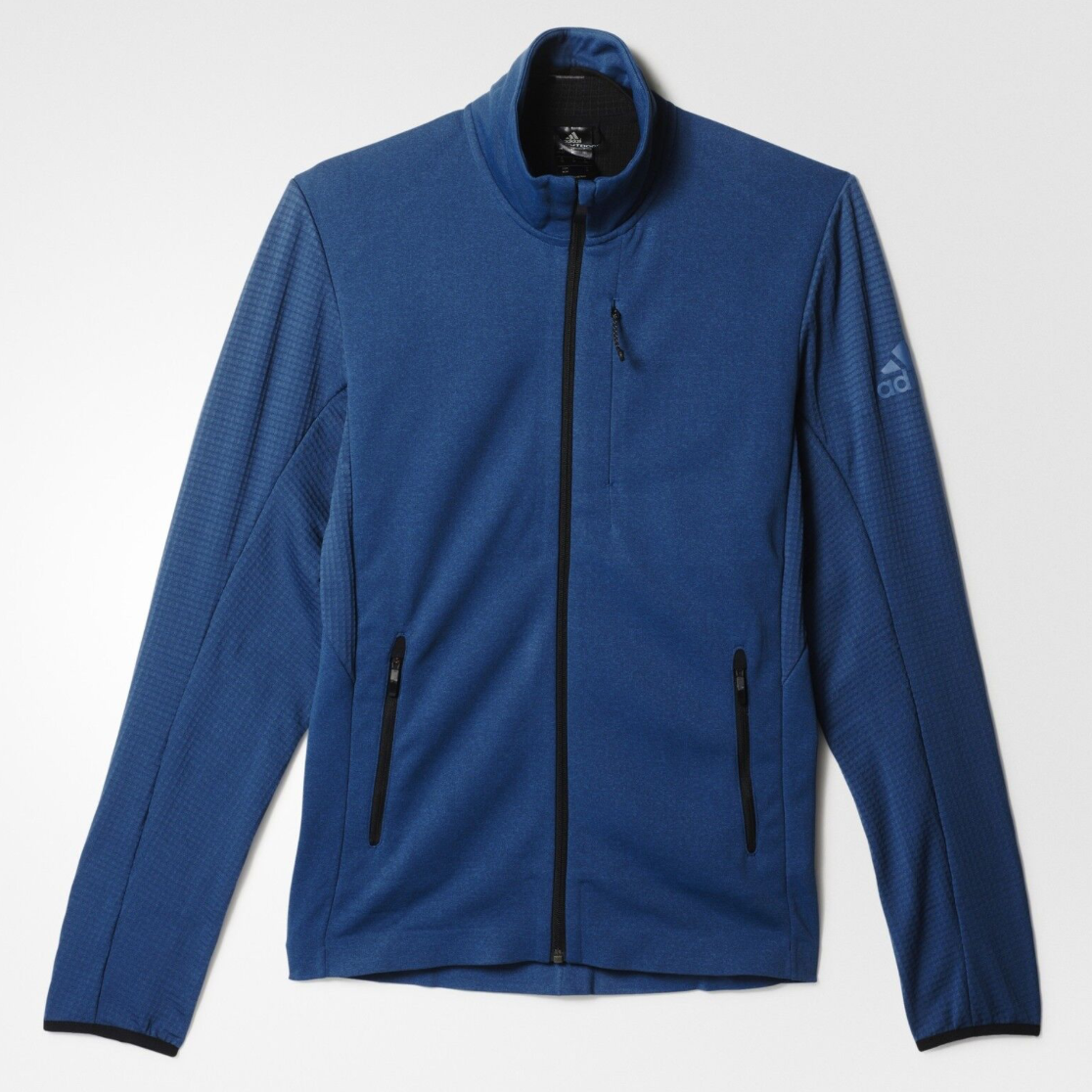 Adidas Mens Climaheat Fleece Full Zip Jacket / Blue / RRP £95
