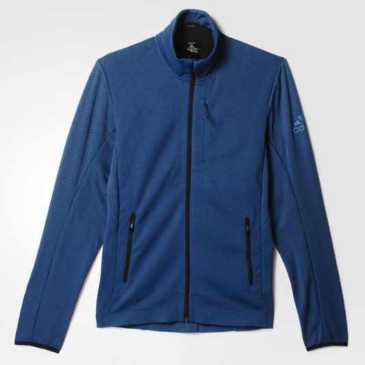 Adidas Mens Climaheat Fleece Full Zip Jacket / Blue / RRP £95