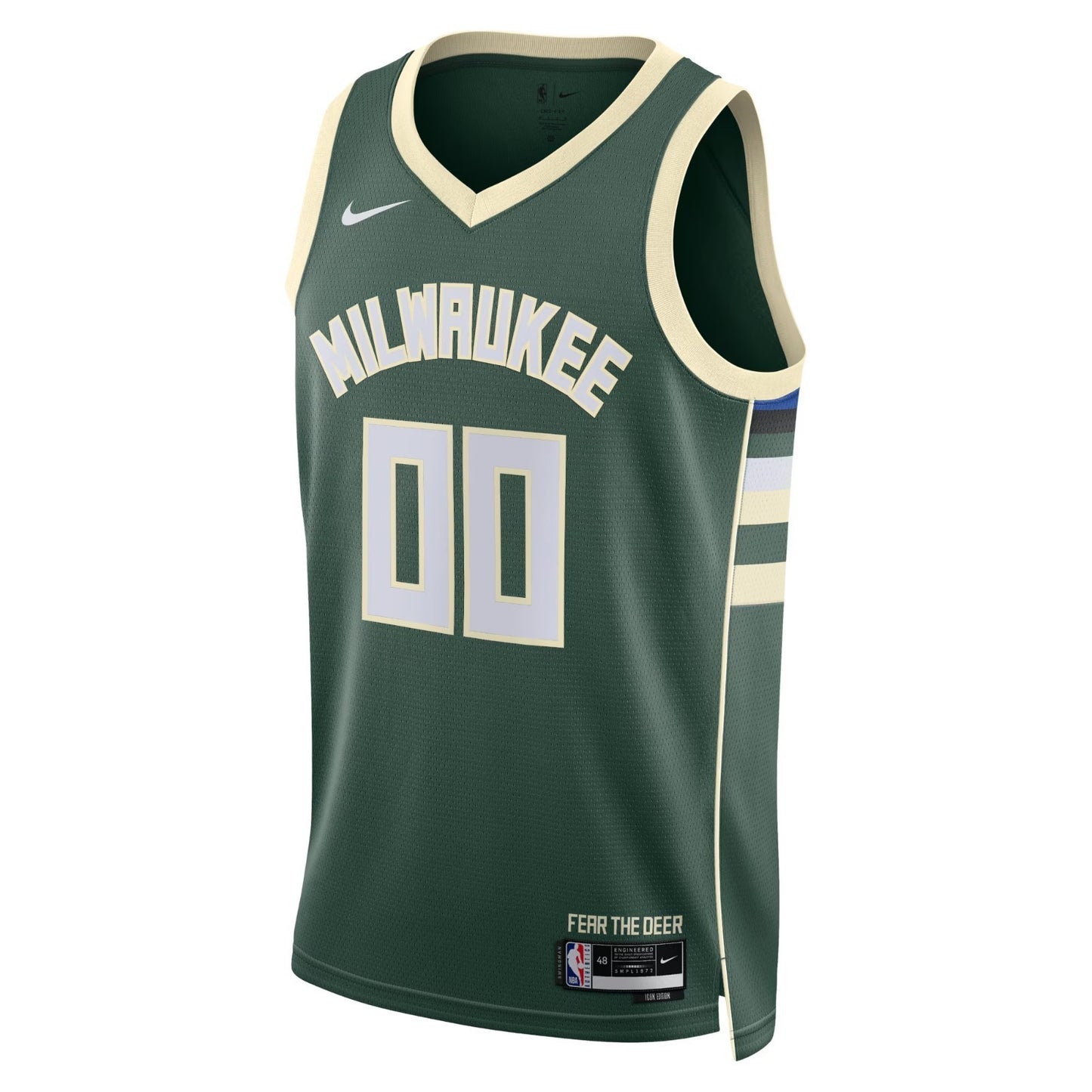 Nike Mens Milwaukee Bucks Blank Basketball Jersey / Green / RRP £90