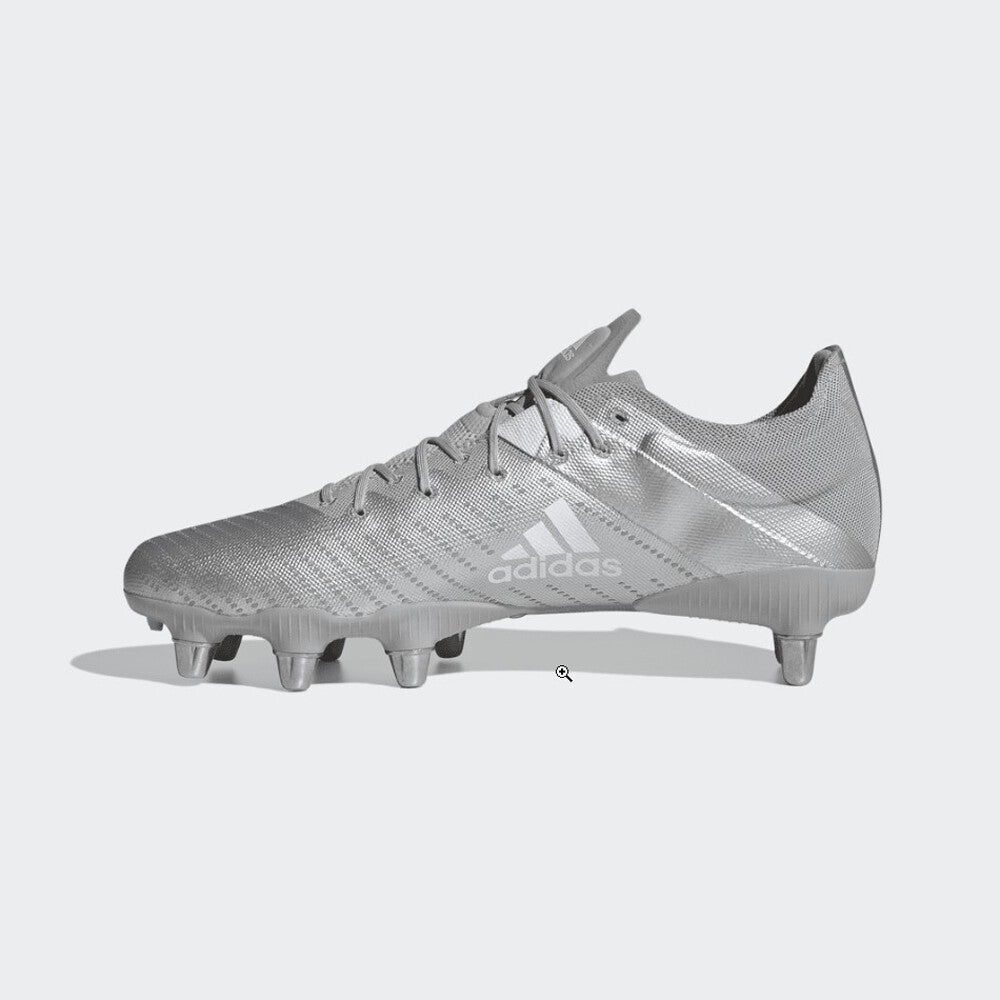Adidas Unisex Kakari Z.0 (SG) Rugby Boots / Silver White / RRP £170