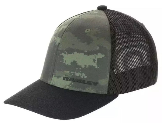 Oakley Mens Trucker Cap / Green Brush Camo / RRP £28