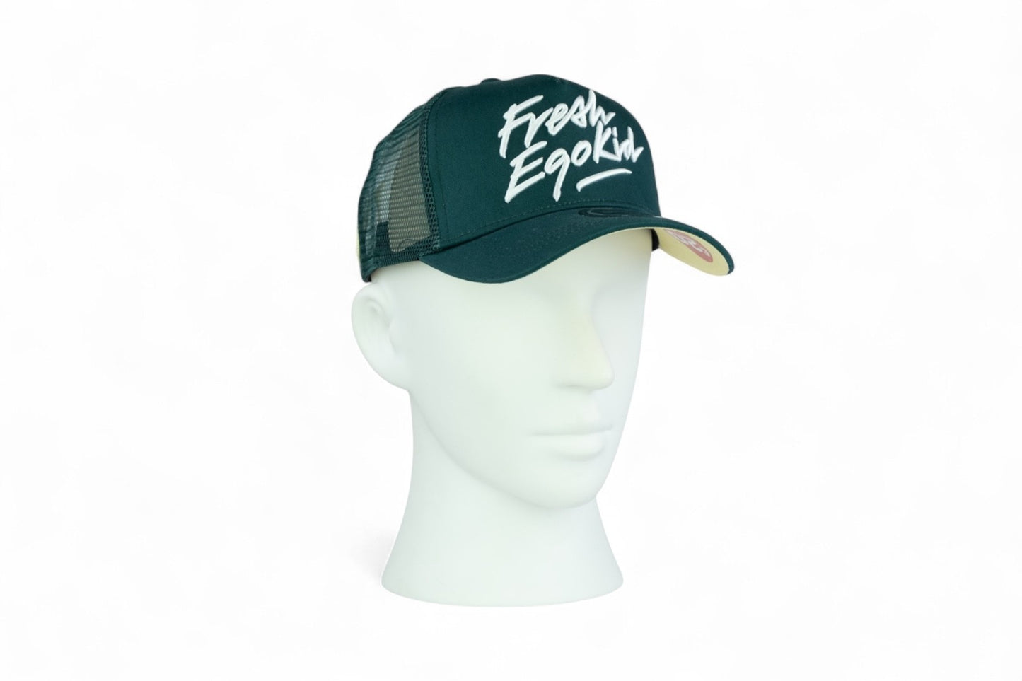 Fresh Ego Kid Script Trucker Cap / Green Yellow / RRP £28