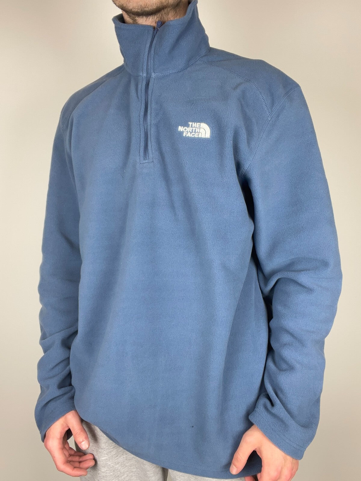 The North Face Mens Emilio 1/4 Zip Fleece / Blue / RRP £50