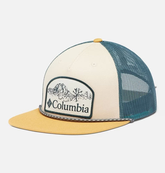 Columbia Adult Flat Brim Snap Back Cap / Ivory Yellow / RRP £28