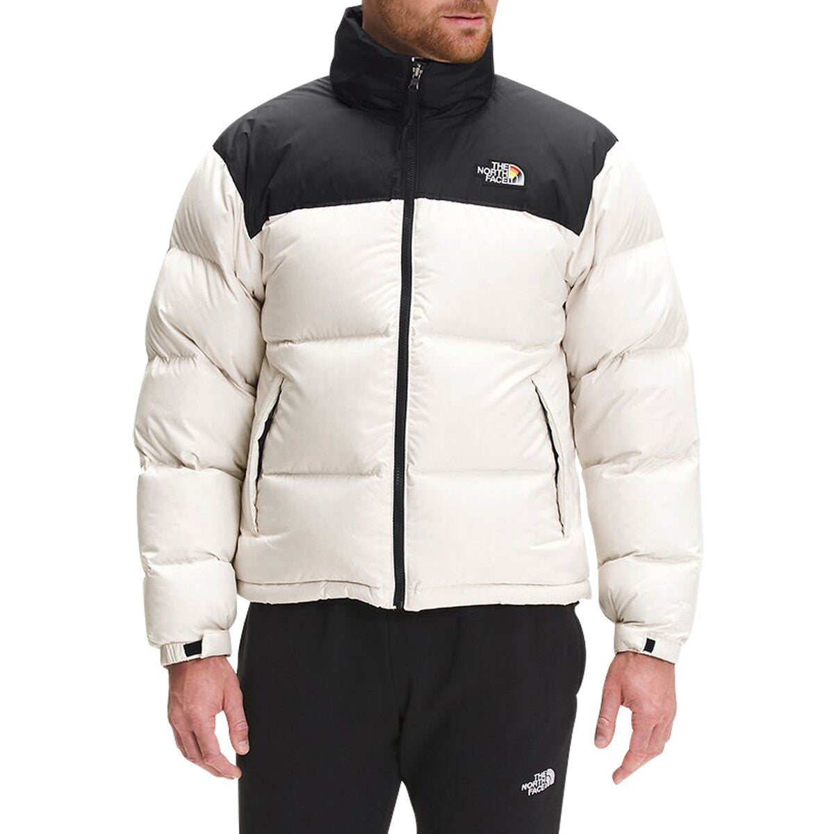 The North Face Mens Nuptse Pride Jacket / Gardenia White / RRP £270