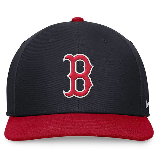 Nike Boston Red Sox Cap / Pro Brim Snapback MLB Hat / Blue Red / RRP £28