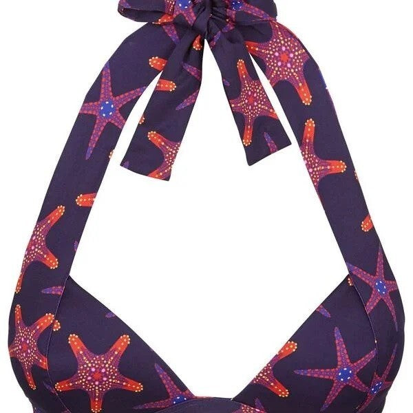 Vilebrequin Bikini Top / Womens Loli / Black Pink / RRP £130