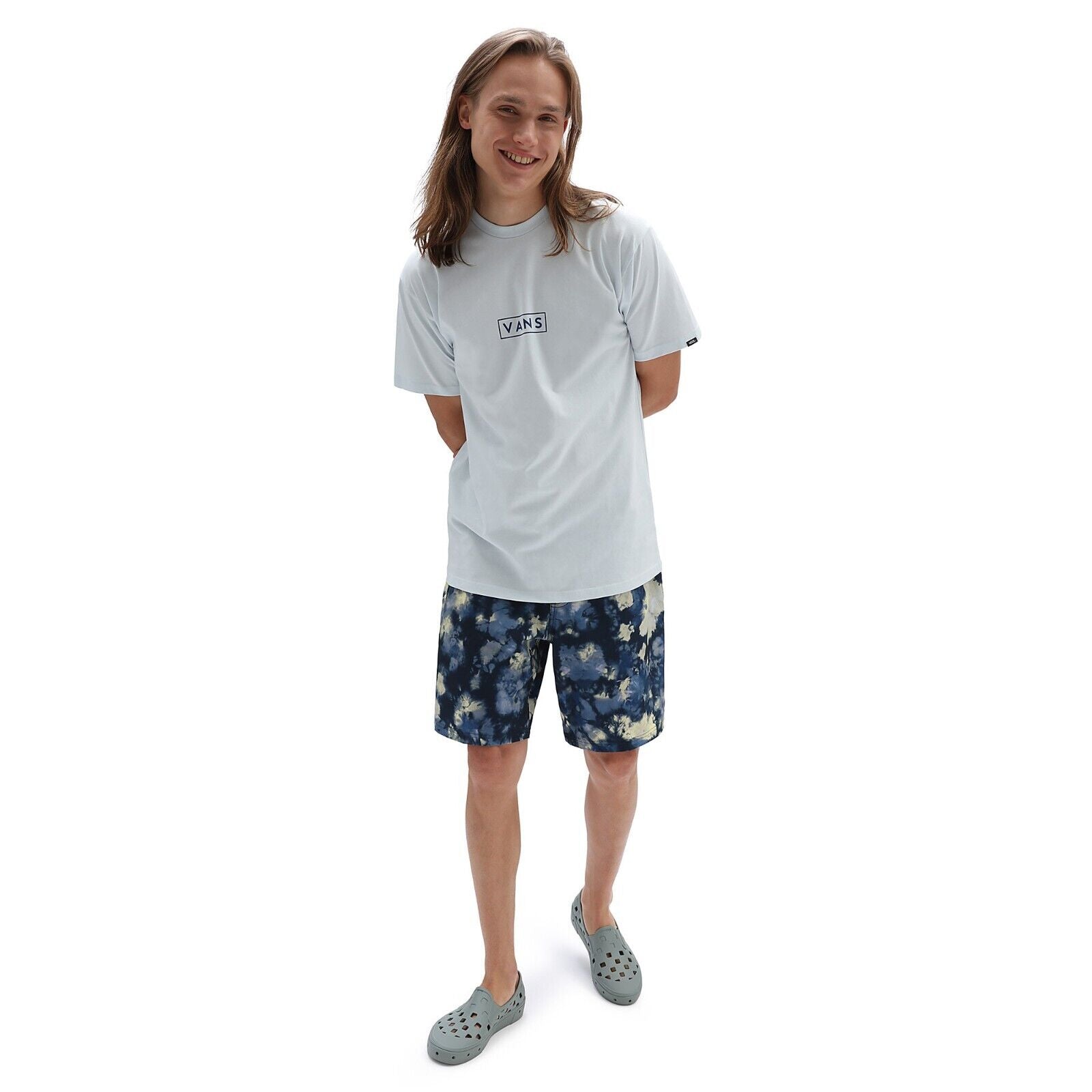 Vans Mens Surf Trunk 3 Swim Shorts / Navy Yellow / RRP £65