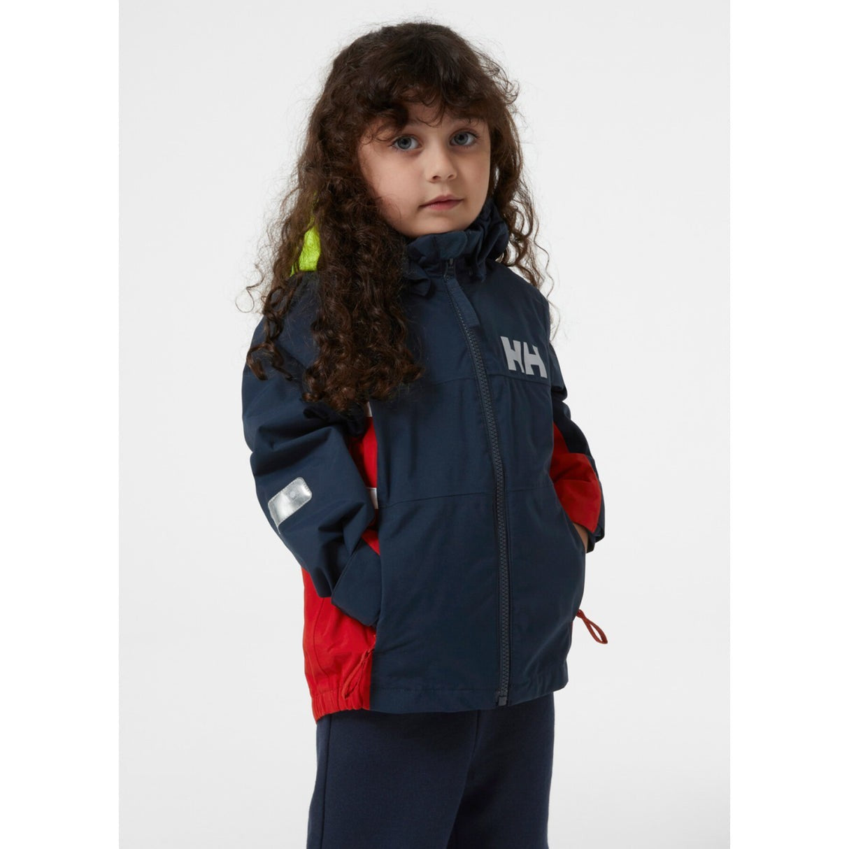 Helly Hansen Kids Saltholm Waterproof Ski Jacket / Navy Red / RRP £85