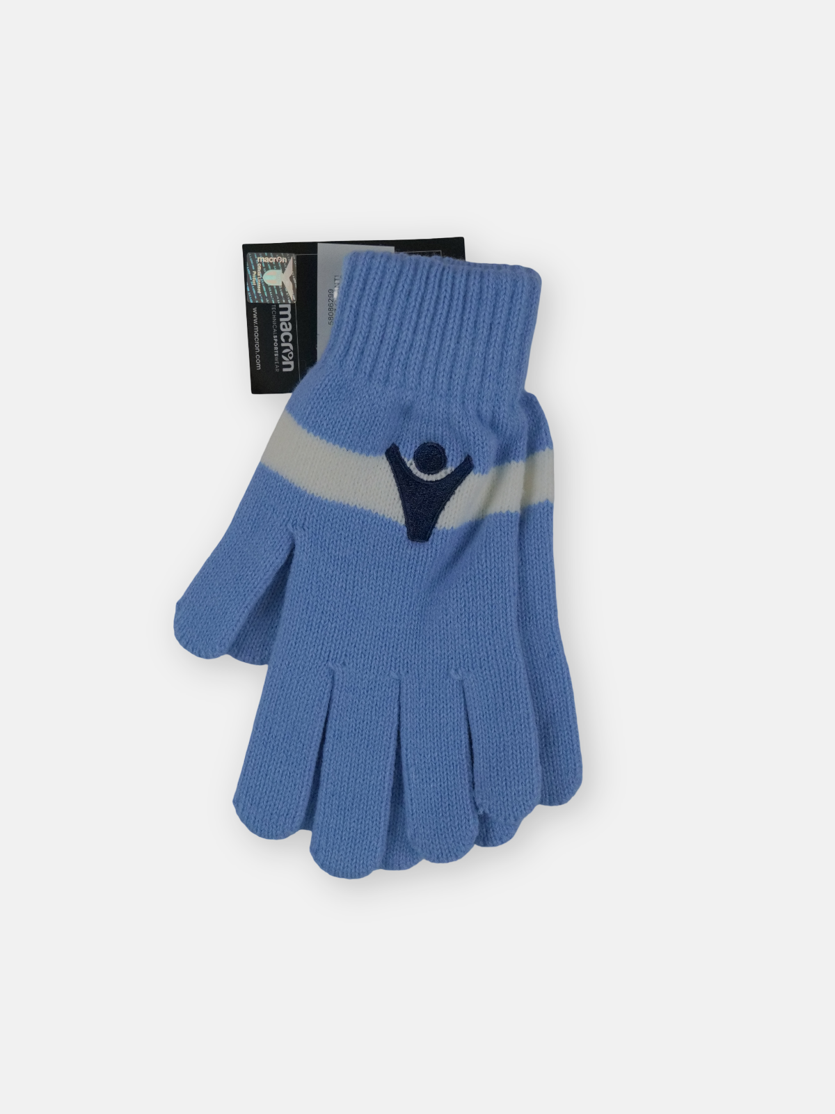 Macron Mens 2017-18 Lazio Macron Knitted Football Gloves / Blue / RRP £14.99