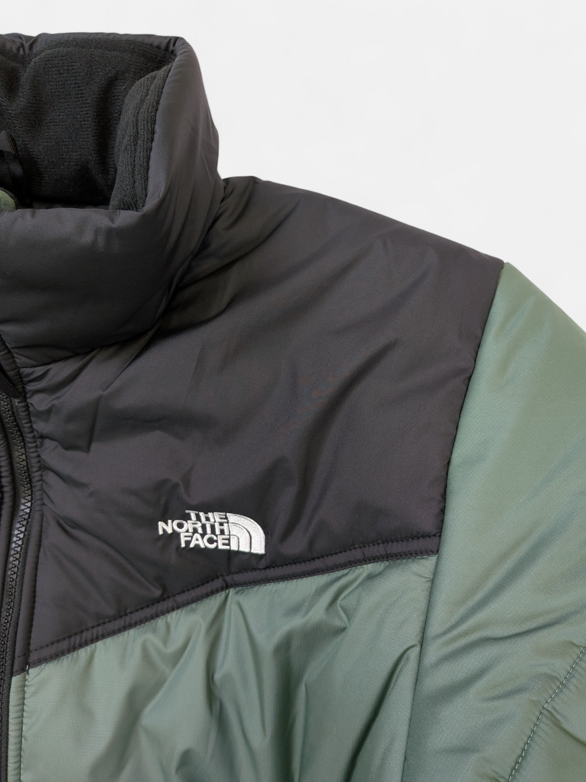 The North Face Womens SAIKURU PUFFER JACKET / Green Black / RRP £215