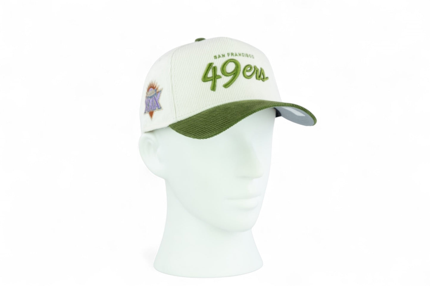 New Era San Francisco 49ers Retro Cord A-Frame Cap / Silver Khaki / RRP £39