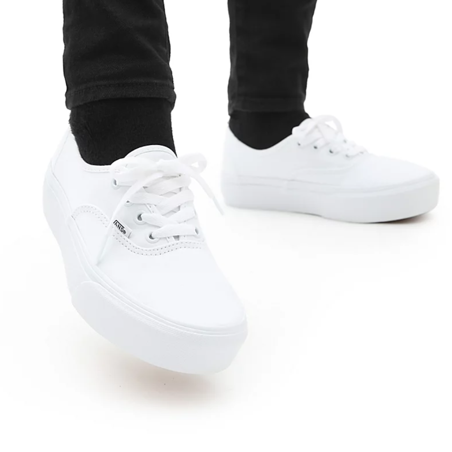 Vans Authentic Platform Trainers / White / Unisex / RRP £65