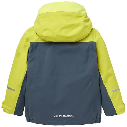 Helly Hansen Kids Shelter Rain Jacket / Blue Green / RRP £95