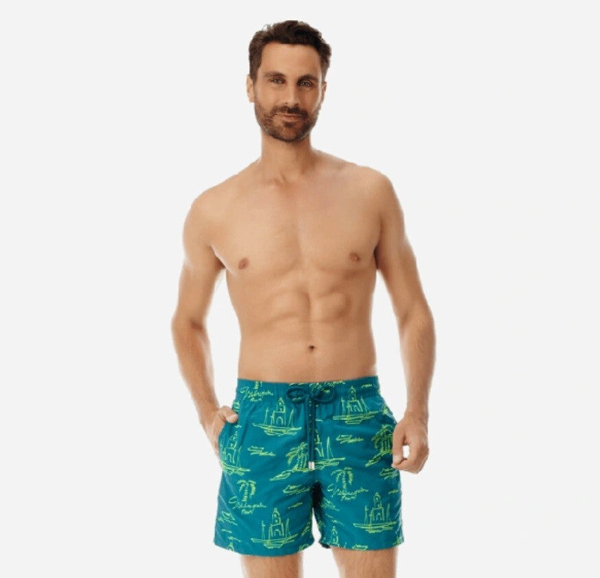 Vilebrequin Swim Shorts / Men’s / Mistral / Pineda Green / RRP £465