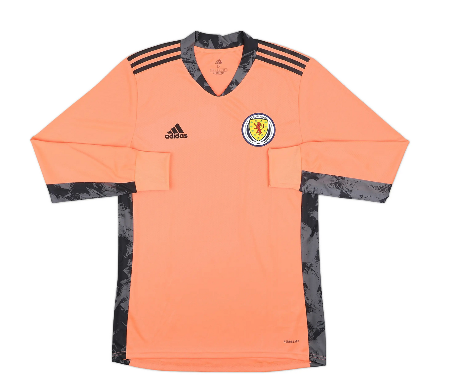 Adidas Mens 2020-21 Scotland Goalkeeper Shirt / Orange / RRP £55