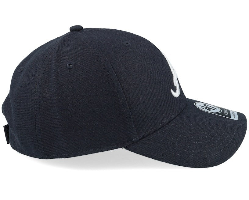 47 Brand Adult Atlanta Braves MVP Cap / Black / RRP £28