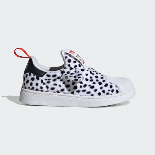 Adidas Kids Superstar x Disney 360 Slip On Trainers / Dalmation White / RRP £58
